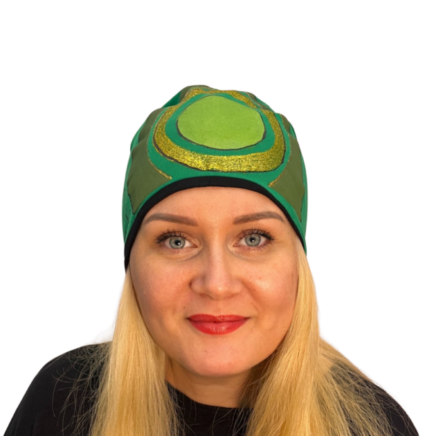 Sapka zöld-olajzöld arany